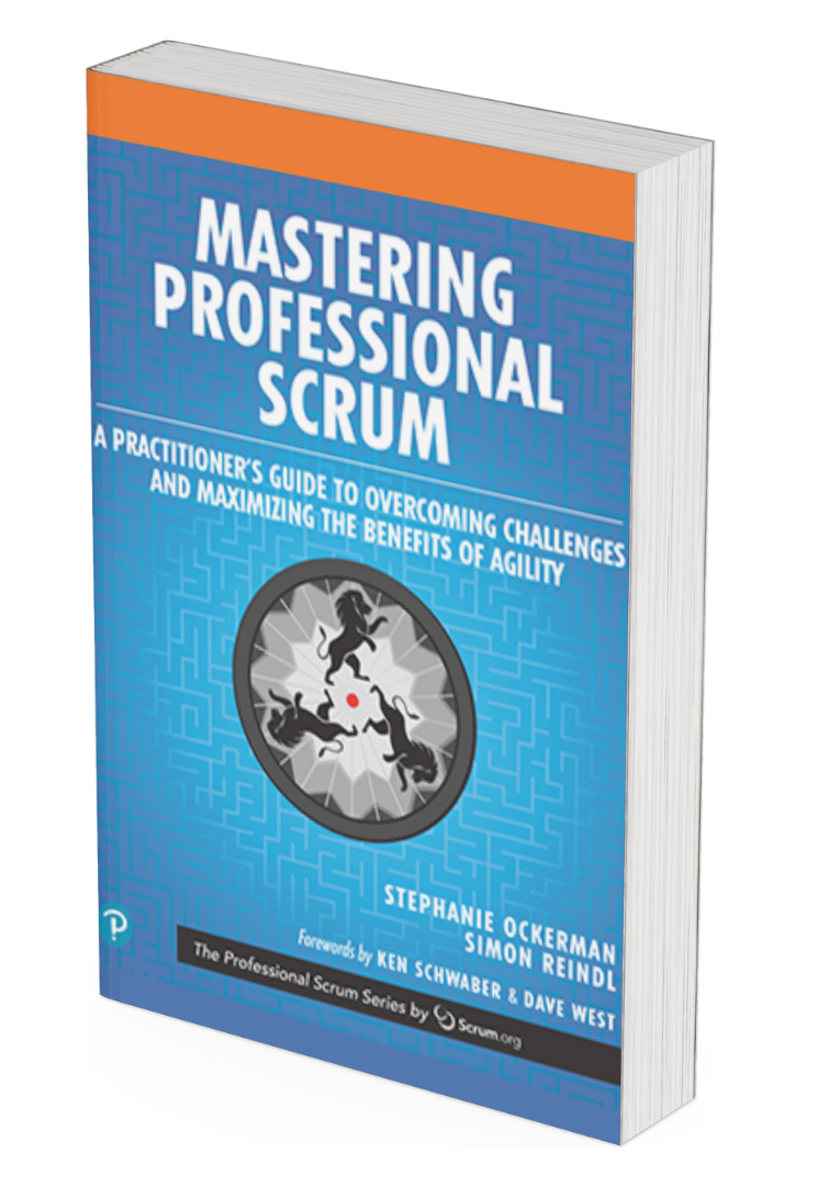 Image of book cover for Mastering Professional Scrum