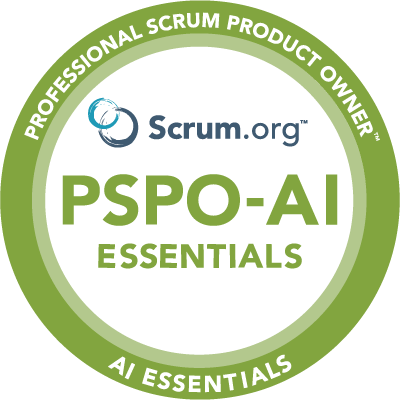 Badge for PSPO-AI Essentials Course